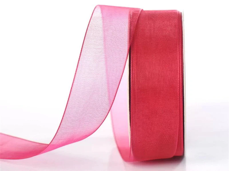 Customized Gingham/Vichy/Check Ribbon Double/Single Face Satin Sheer Organza Taffeta Hemp Metallic Ribbon for Bows/Gifts/Packing/Xmas